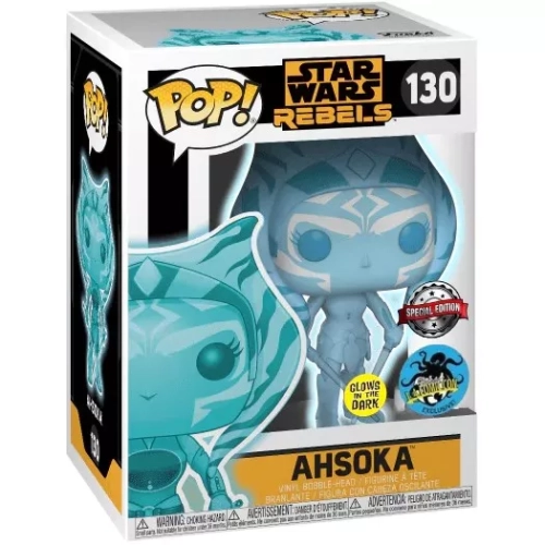 Funko Pop! Ahsoka #130 Holographic Glows in the Dark Box