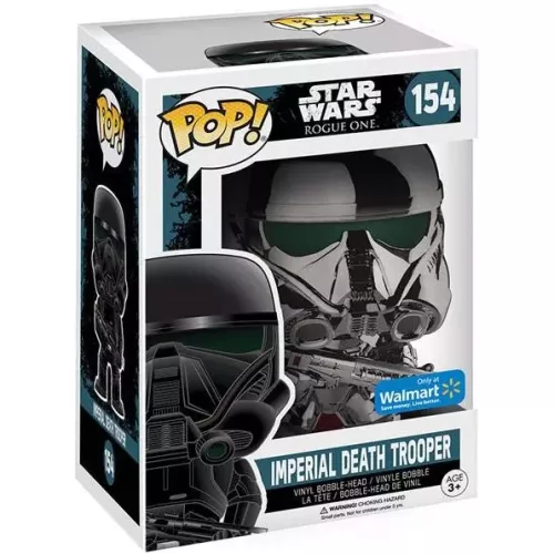 Funko Pop! Imperial Death Trooper #154 Metallic Chrome Box