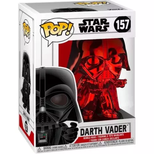 Funko Pop! Darth Vader #157 Red Chrome Star Wars Vinyl Figure Box
