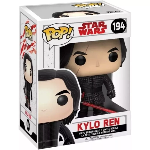 Funko Pop! Kylo Ren #194 Unmasked Star Wars Vinyl Figure Box