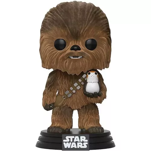 Funko Pop! Chewbacca #195 with Porg Flocked Star Wars