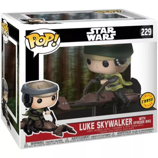 Luke Skywalker with Speeder Bike Box