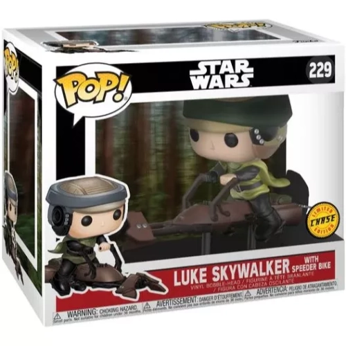 Funko Pop! Luke Skywalker with Speeder Bike #229 Chase Box