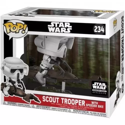 Funko Pop! Scout Trooper with Speeder Bike #234 Star Wars Box