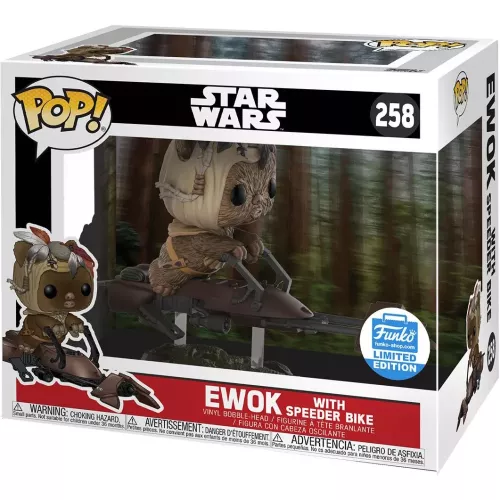 Funko Pop! Ewok with Speeder Bike #258 Star Wars Vinyl Figure Box
