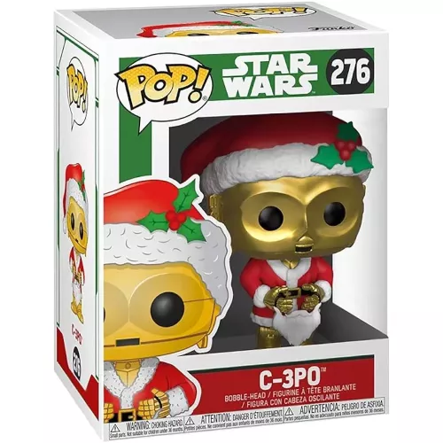 Funko Pop! C-3PO #276 Santa Star Wars Vinyl Figure Box