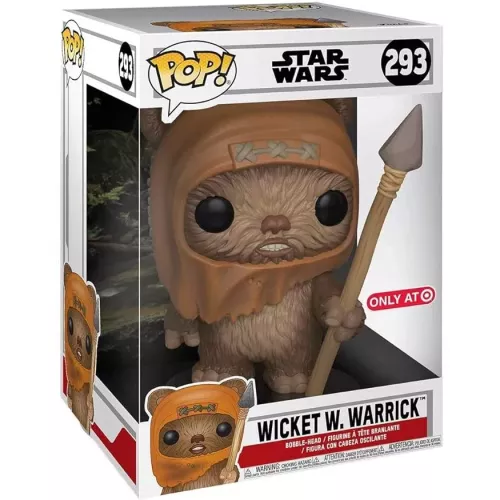 Funko Pop! Wicket W. Warrick #293 10 Inch Star Wars Box