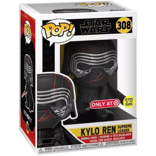 Funko Pop! Kylo Ren Supreme Leader #308 Glows in the Dark Box