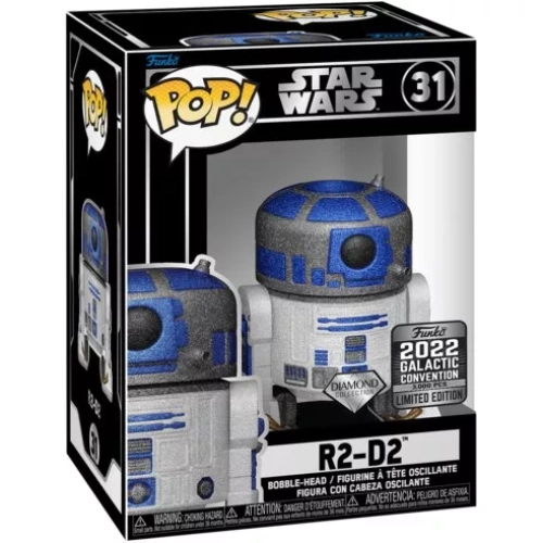 Funko Pop! R2-D2 #31 Diamond Collection Star Wars Vinyl Figure Box