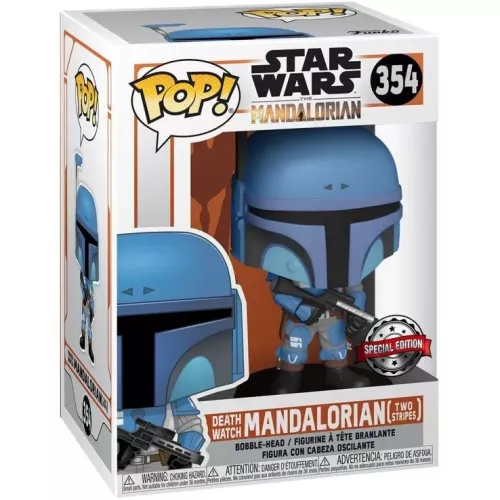 Funko Pop! Death Watch Mandalorian (Two Stripes) #354 Box