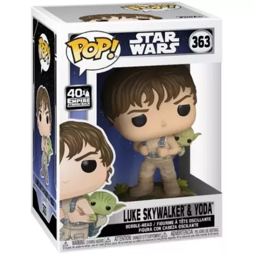Funko Pop! Luke Skywalker & Yoda #363 Star Wars Vinyl Figure Box