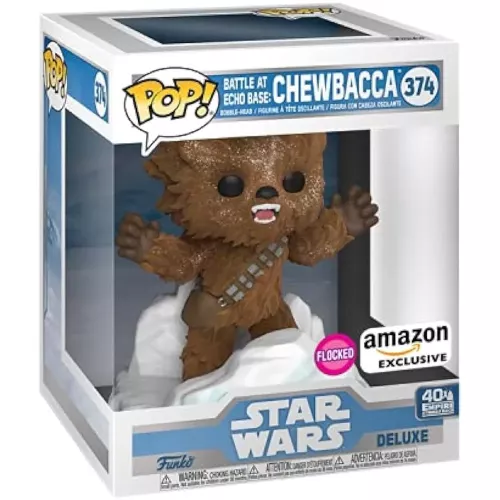 Funko Pop! Battle at Echo Base: Chewbacca #374 Flocked Build-A-Scene Box