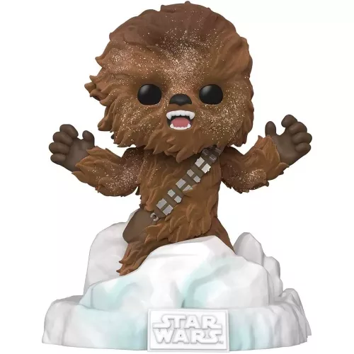 Funko Pop! Battle at Echo Base: Chewbacca #374 Flocked Build-A-Scene