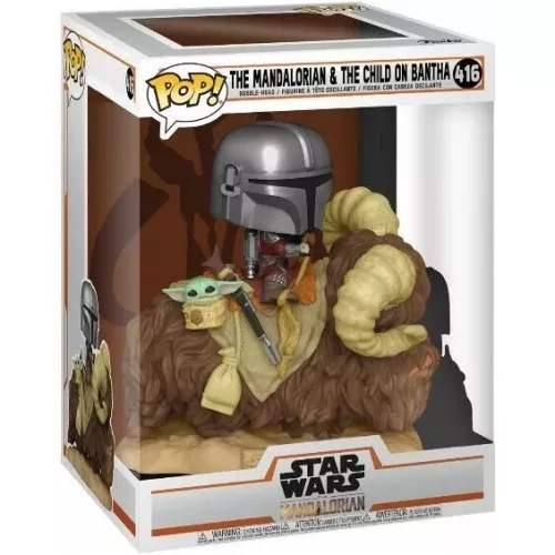 Funko Pop! The Mandalorian & The Child on Bantha #416 Box
