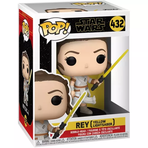 Funko Pop! Rey (Yellow Lightsaber) #432 Star Wars Vinyl Figure Box