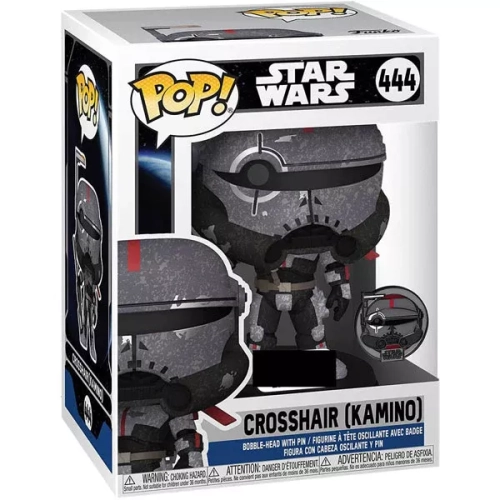 Funko Pop! Crosshair (Kamino) #444 with Pin Star Wars Box