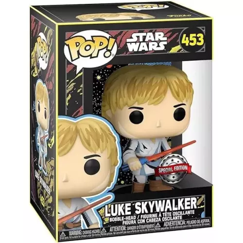 Funko Pop! Luke Skywalker #453 Retro Star Wars Vinyl Figure Box