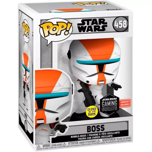 Funko Pop! Boss #458 Glows in the Dark Star Wars Vinyl Figure Box