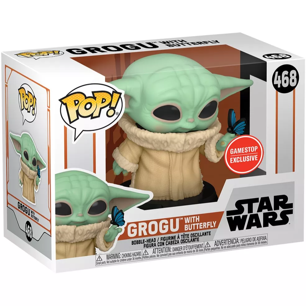 Grogu with Butterfly Box