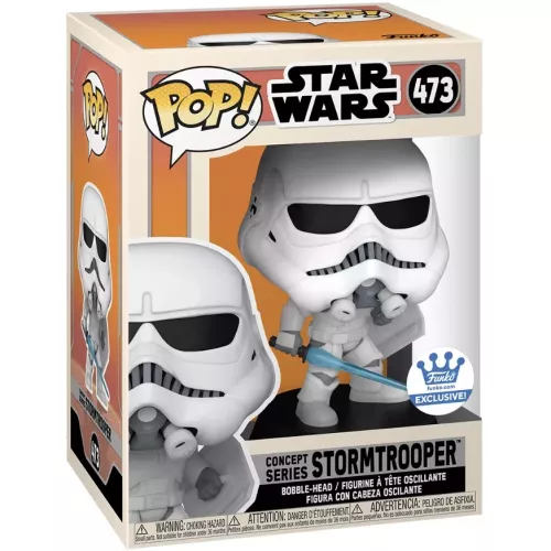 Funko Pop! Concept Series Stormtrooper #473 with Shield Box