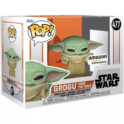 Funko Pop! Grogu using the Force #477 Star Wars Vinyl Figure Box