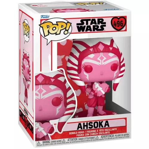 Funko Pop! Ahsoka #496 Valentine's Star Wars Vinyl Figure Box