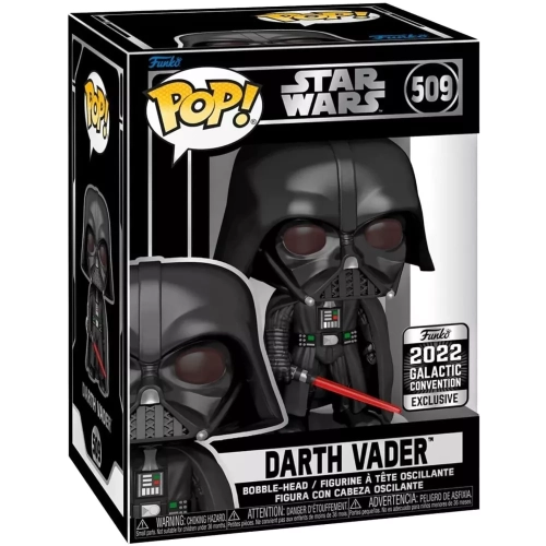Funko Pop! Darth Vader #509 Silver Base Star Wars Vinyl Figure Box