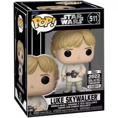 Funko Pop! Luke Skywalker #511 Silver Base Star Wars Box
