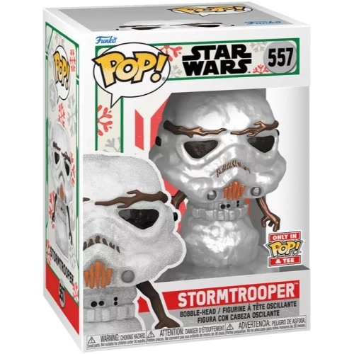 Funko Pop! Stormtrooper #557 Snowman Metallic Star Wars Box