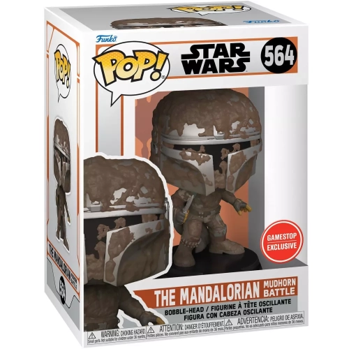 Funko Pop! The Mandalorian Mudhorn Battle #564 Star Wars Box