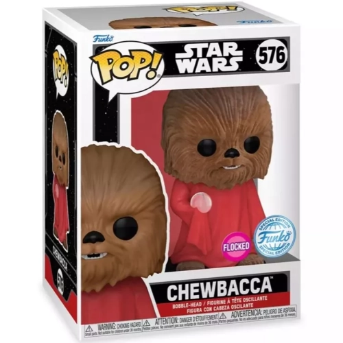 Funko Pop! Chewbacca #576 Life Day Flocked Star Wars Box