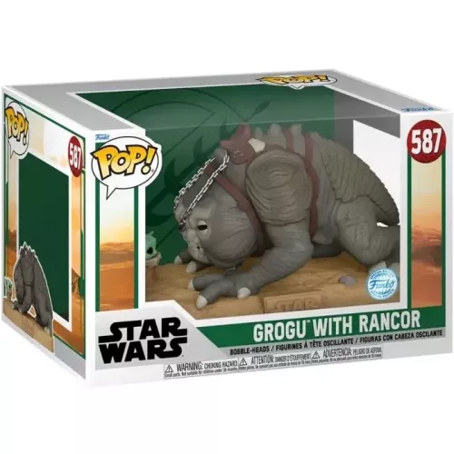 Funko Pop! Grogu with Rancor #587 Star Wars Vinyl Figure Box