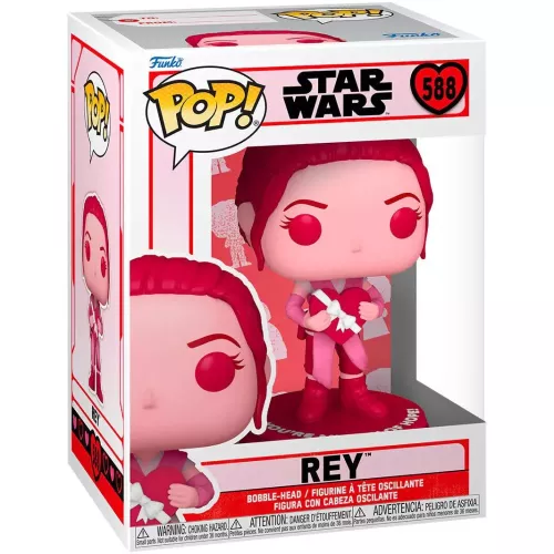 Funko Pop! Rey #588 Valentine's Star Wars Vinyl Figure Box