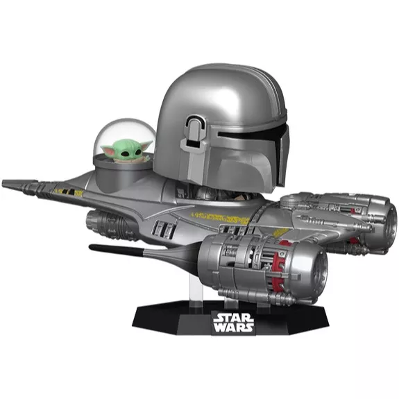 The Mandalorian in N1 Starfighter (with Grogu)