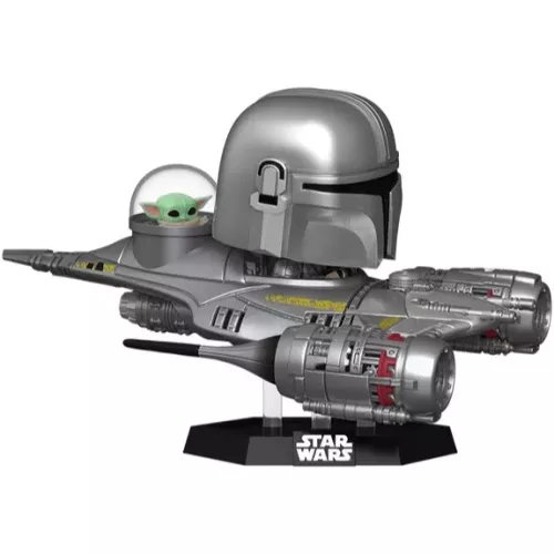 Funko Pop! The Mandalorian in N1 Starfighter (with Grogu) #592