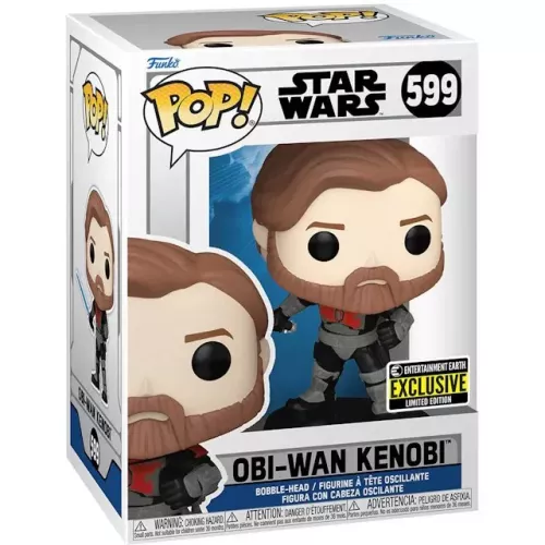 Funko Pop! Obi-Wan Kenobi #599 Mandalorian Armor Star Wars Box