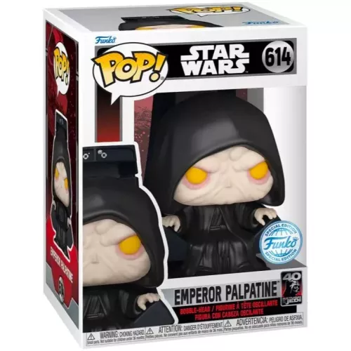 Funko Pop! Emperor Palpatine #614 on Throne Star Wars Box