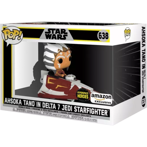 Funko Pop! Ahsoka Tano in Delta 7 Jedi Starfighter #638 Box