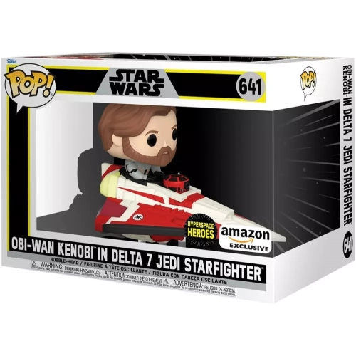 Funko Pop! Obi-Wan Kenobi in Delta 7 Jedi Starfighter #641 Box