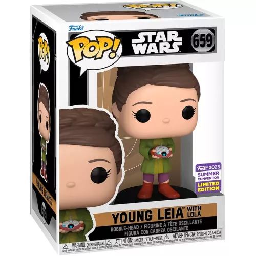 Funko Pop! Young Leia with Lola #659 Star Wars Vinyl Figure Box