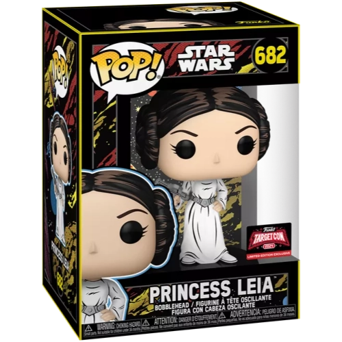 Funko Pop! Princess Leia #682 Retro Star Wars Vinyl Figure Box