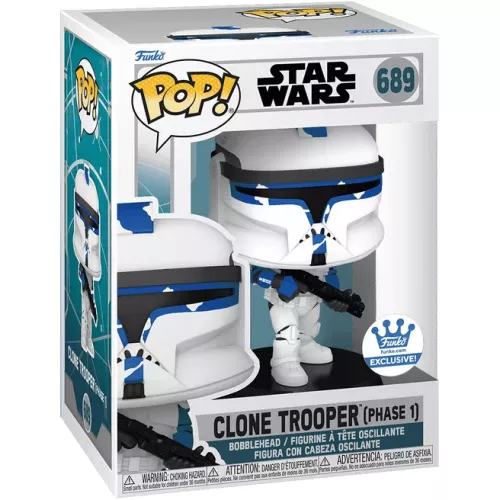 Funko Pop! Clone Trooper (Phase 1) #689 Star Wars Vinyl Figure Box