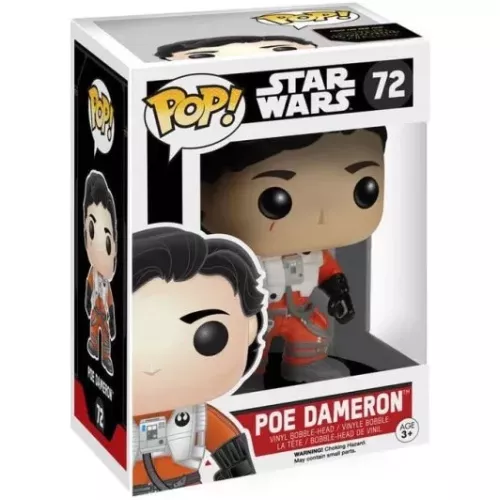 Funko Pop! Poe Dameron #72 X-Wing Pilot Star Wars Vinyl Figure Box