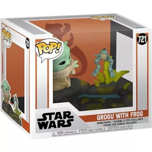 Funko Pop! Grogu with Frog #721 Star Wars Vinyl Figure Box