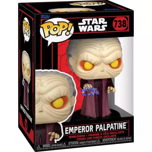 Funko Pop! Emperor Palpatine #738 with Force Lightning Box
