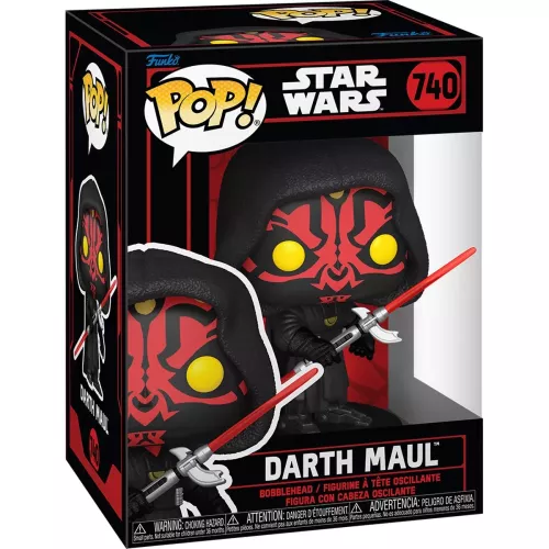 Funko Pop! Darth Maul #740 with Dual Lightsaber Star Wars Box