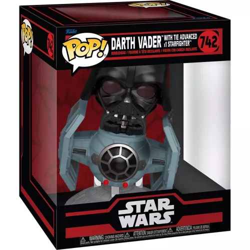 Funko Pop! Darth Vader with Tie Advanced x1 Starfighter #742 Box