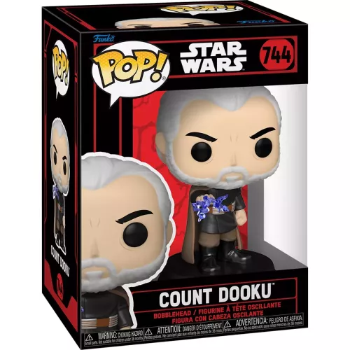 Funko Pop! Count Dooku #744 with Force Lightning Star Wars Box