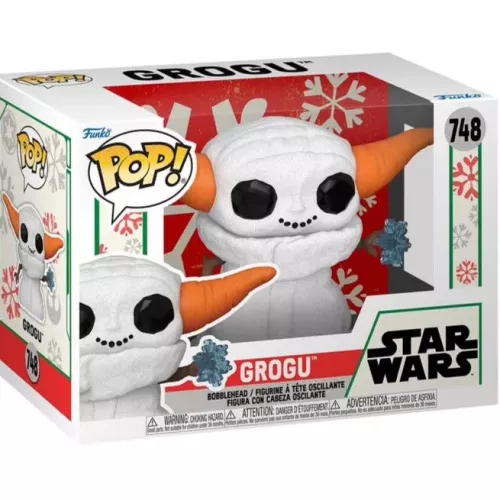 Funko Pop! Grogu #748 Snowman Star Wars Vinyl Figure Box