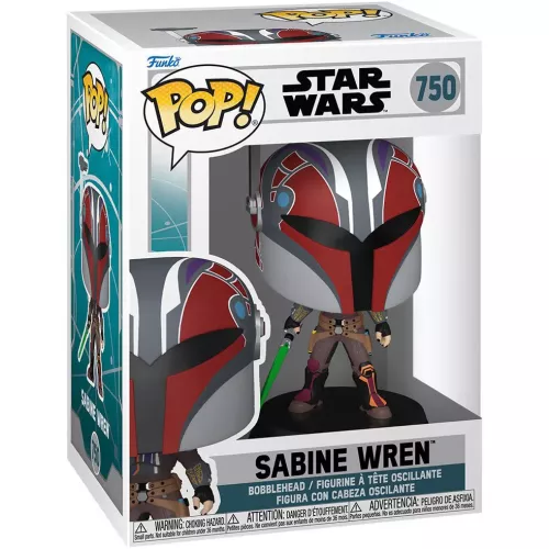 Funko Pop! Sabine Wren #750 Masked with Lightsaber Box